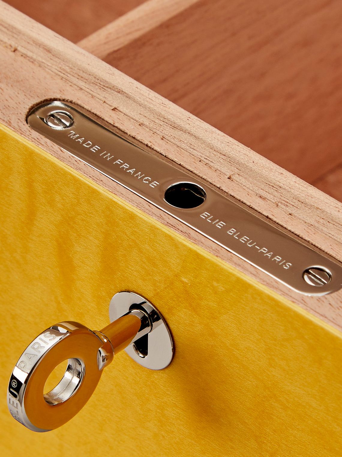 Elie Bleu - Fruit Sycamore Humidor Case (75 Cigars) - Yellow - ABASK