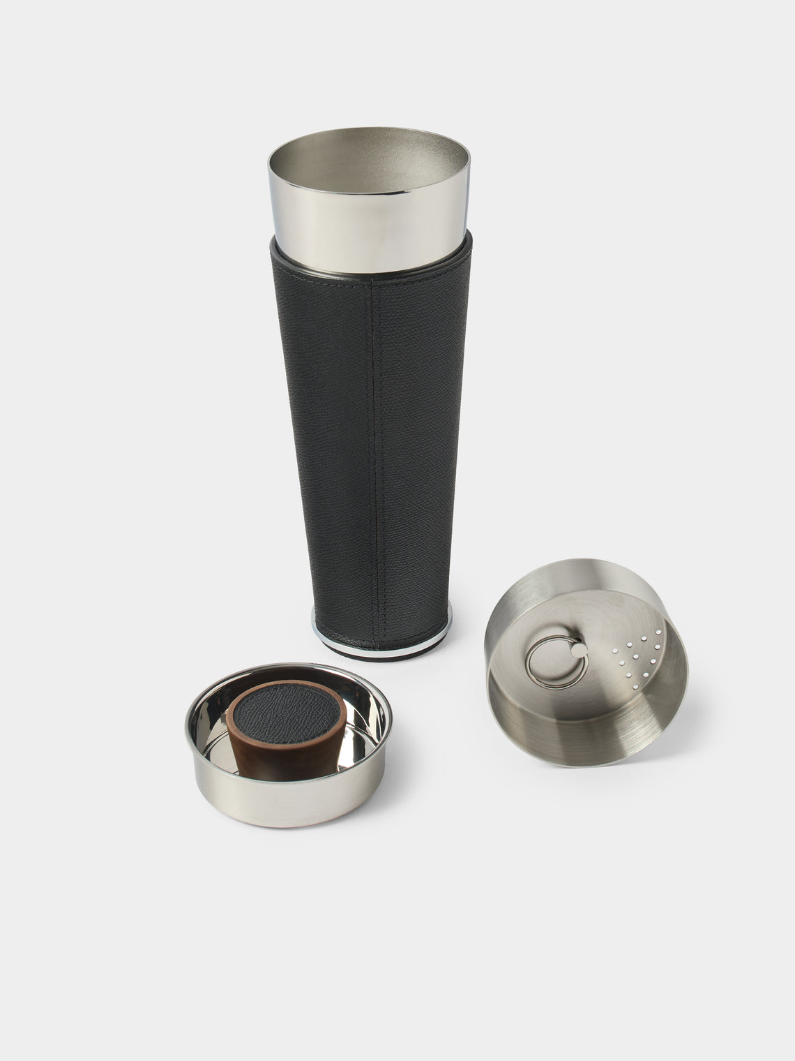 Giobagnara - Ocean Leather Cocktail Shaker - Black - ABASK
