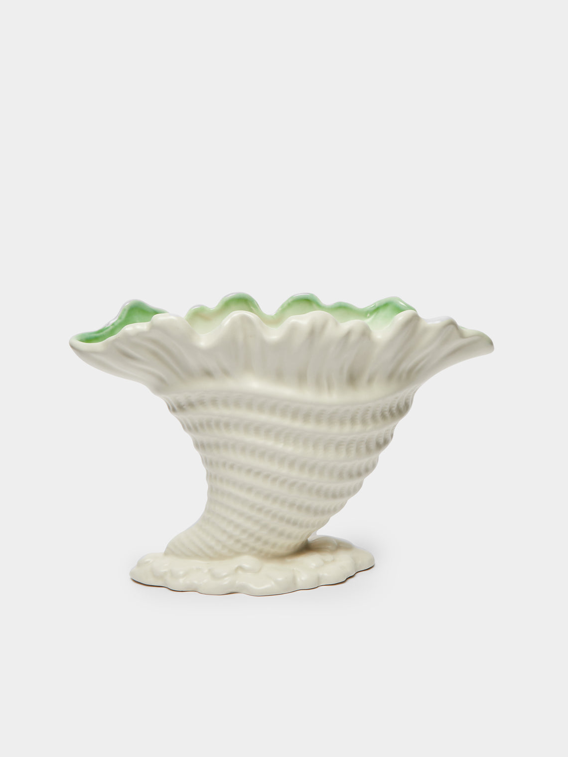 Antique and Vintage - 1930-1940 Shell Mantle Vases (Set of 2) -  - ABASK