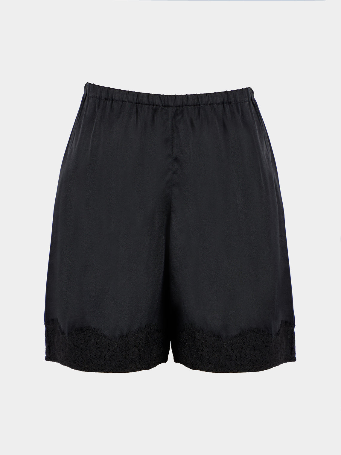 Ryan Roche - Silk Mini Shorts | Size: S - Black - ABASK - 
