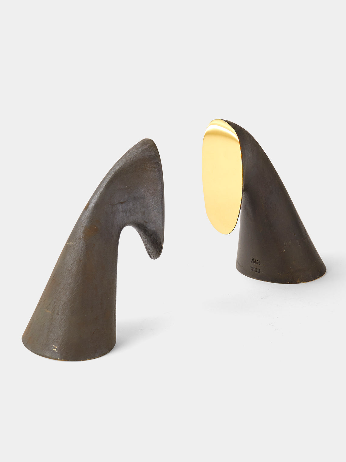 Carl Auböck - Brass Painted Bookends - Black - ABASK