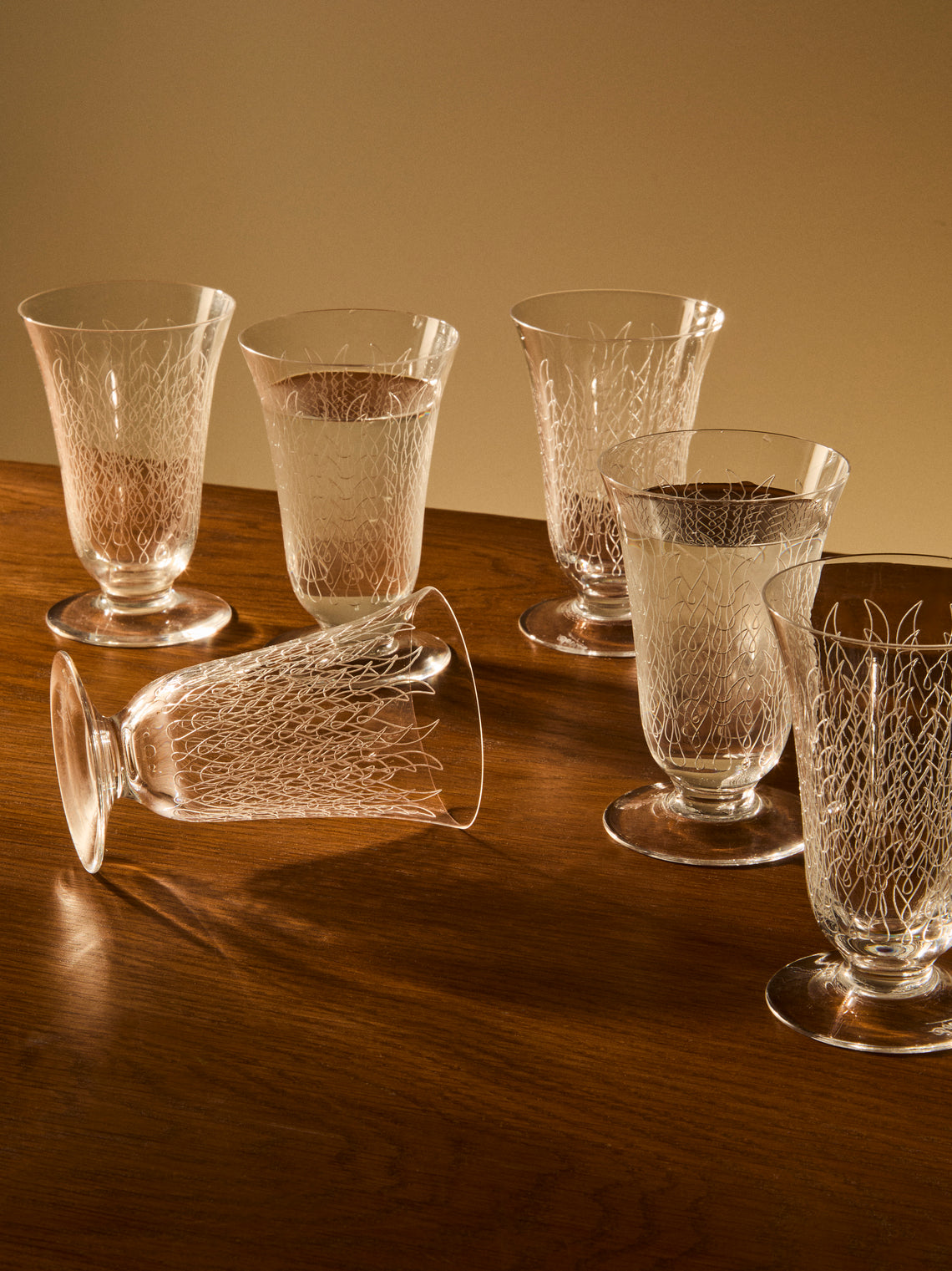 Antique and Vintage - Early-20th-Century Sèvres Crystal  Water Glasses (Set of 6) - Clear - ABASK