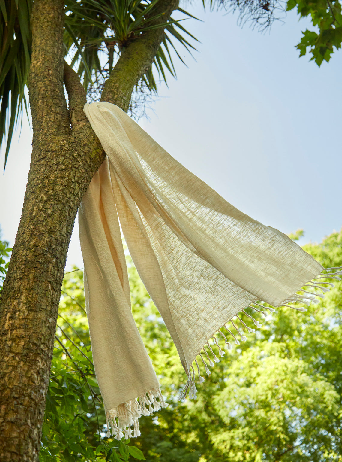 Mizar & Alcor - Lamu Handwoven Linen and Cotton Towels (Set of 2) - Natural - ABASK