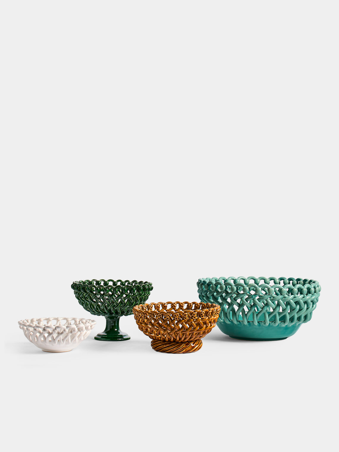 Maison Pichon Uzès - Hand-Glazed Ceramic Braided Collection - Green - ABASK - 