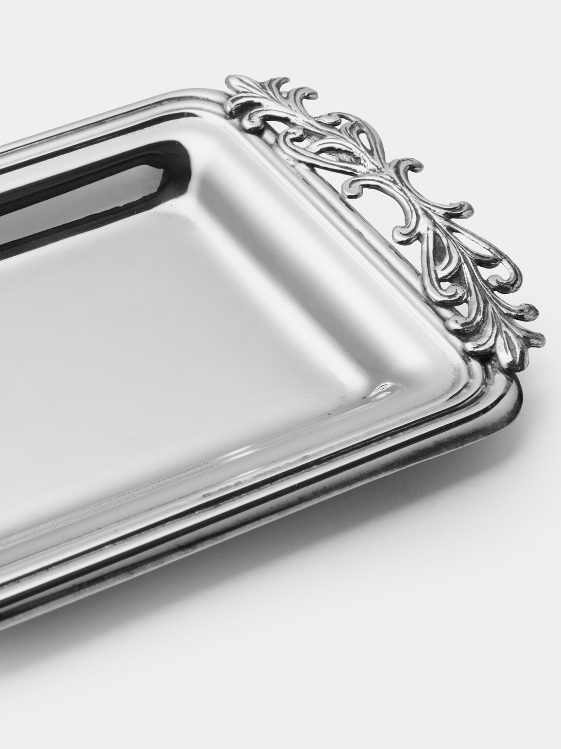 Antique and Vintage - Early 20th Century Small Pen Tray Solid - Silver - ABASK