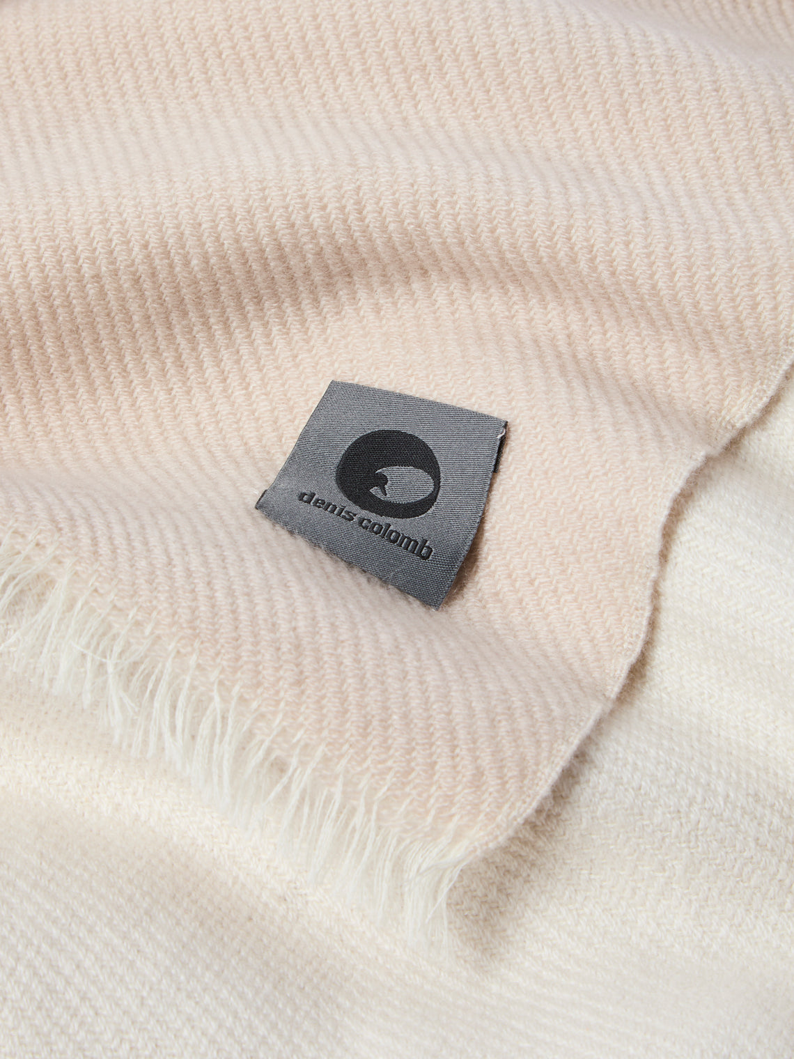 Denis Colomb - Cashmere Reversible Throw (79in/2m) - White - ABASK