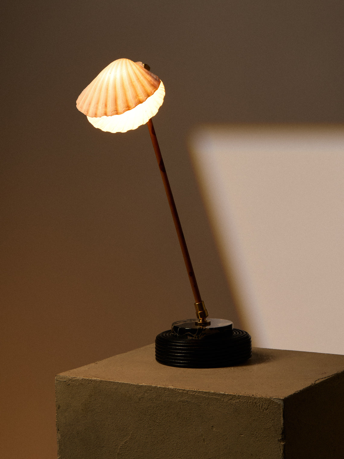 Tennant New York - Sanremo Marble, Bamboo and Shell Reading Lamp - Multiple - ABASK
