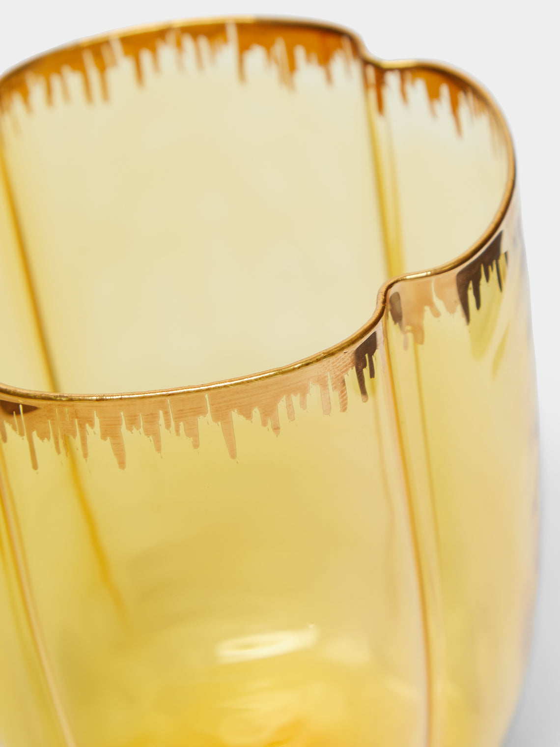 Pinto - Chance Hand-Blown Glass Tumblers (Set of 2) - Yellow - ABASK