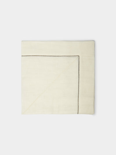 Peter Speliopoulos Projects - Hem-Stitch Linen Napkins (Set of 4) -  - ABASK - 