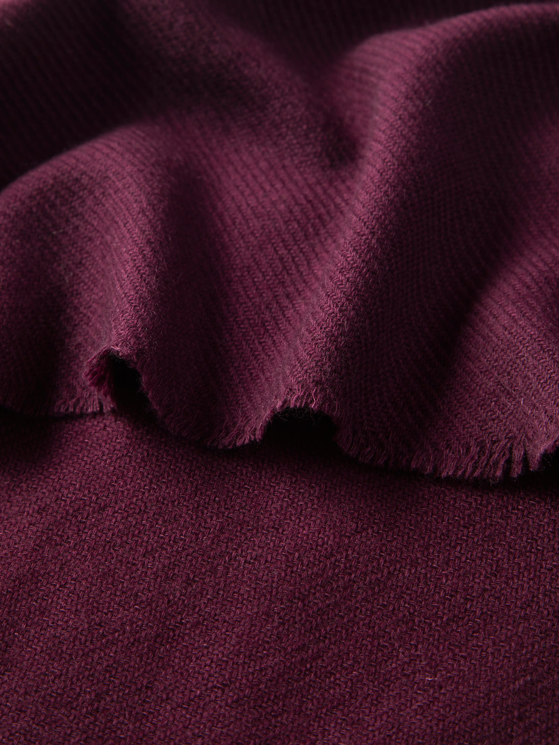 Denis Colomb - Cashmere Travel Blanket (78.5in/2m) - Burgundy - ABASK