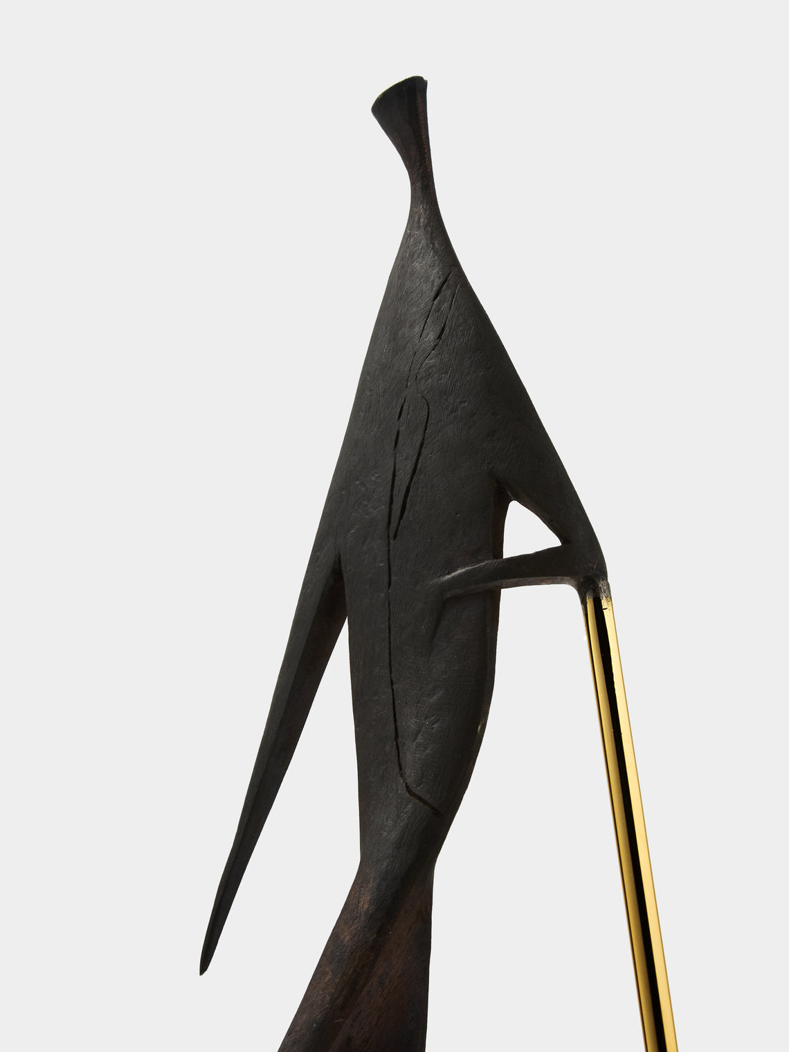 Carl Auböck - Man with Stick Brass Sculpture - Black - ABASK