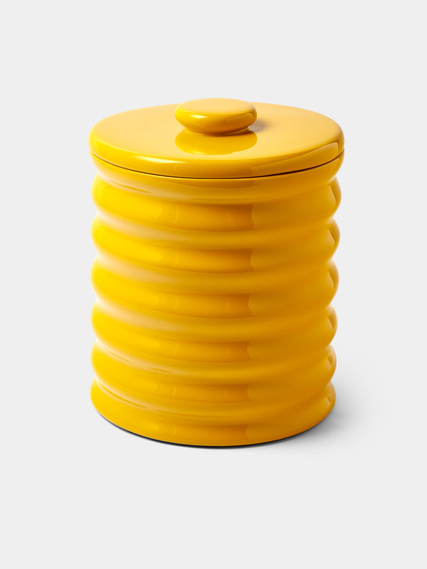 The Lacquer Company - Wiggle Lacquered Ice Bucket - Yellow - ABASK - 