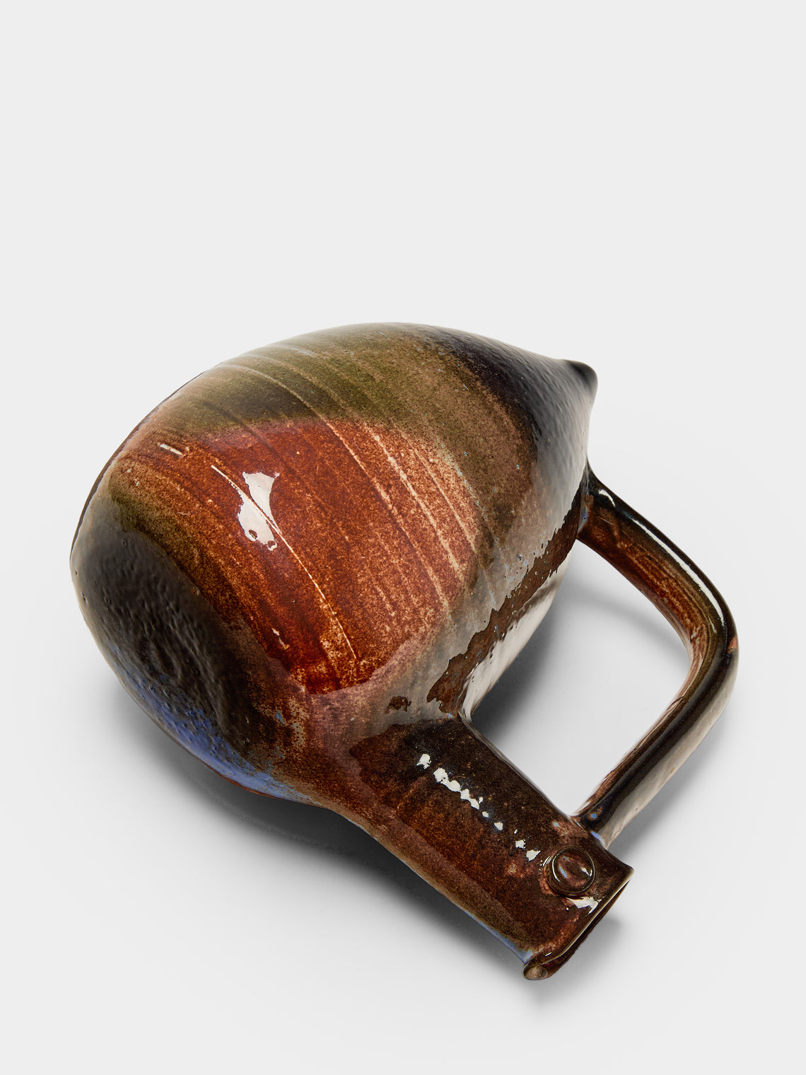 Antique and Vintage - Mid-Century Bird Ceramic Jug - Brown - ABASK