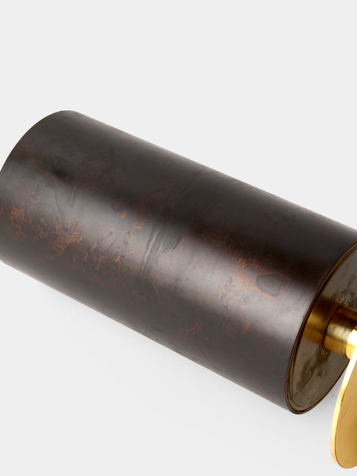 Carl Auböck - Brass and Cast Iron Vase on Pedestal (9.5in/24cm) - Black - ABASK