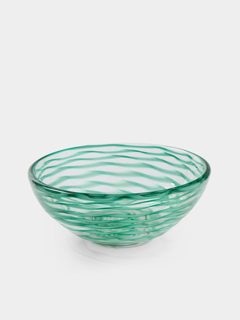 Antique and Vintage - 1930s Carlo Scarpa for Venini Bowl - Green - ABASK - 