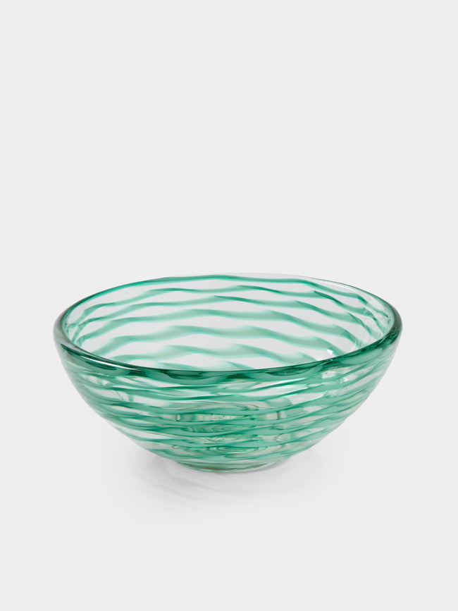 Antique and Vintage - 1930s Carlo Scarpa for Venini Bowl - Green - ABASK - 
