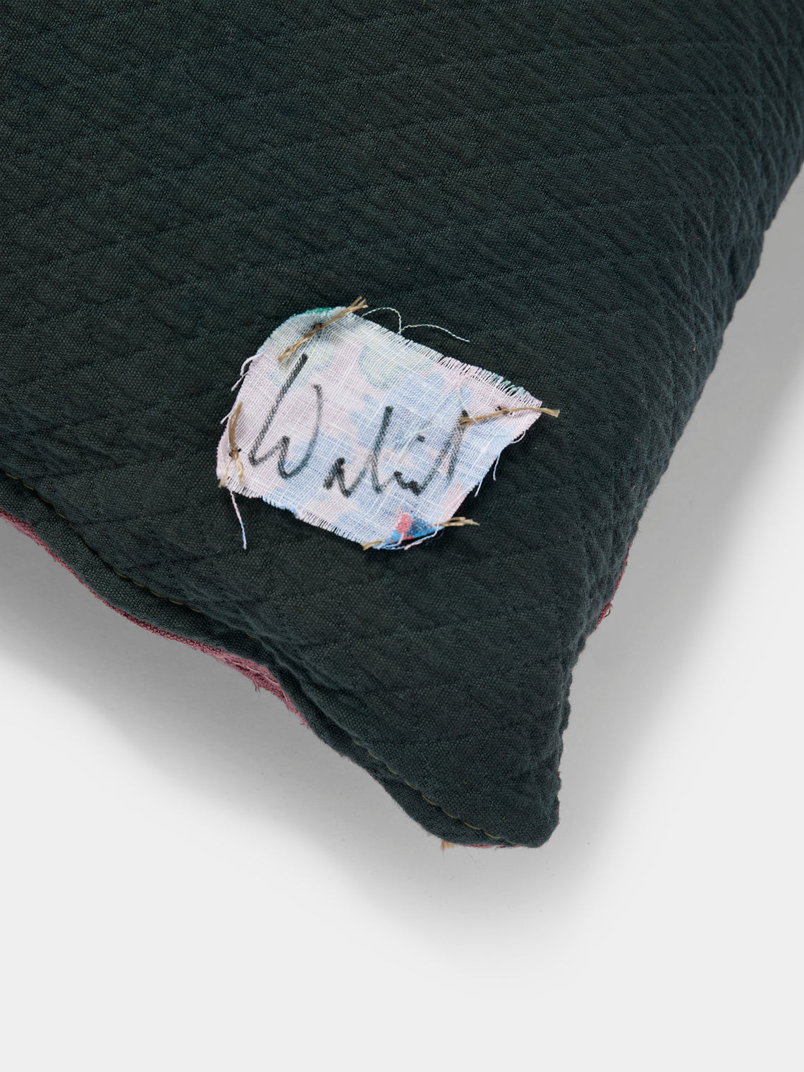 By Walid - 17th-Century French Tapestry Linen Pillow (23.5in/60cm) - Multiple - ABASK