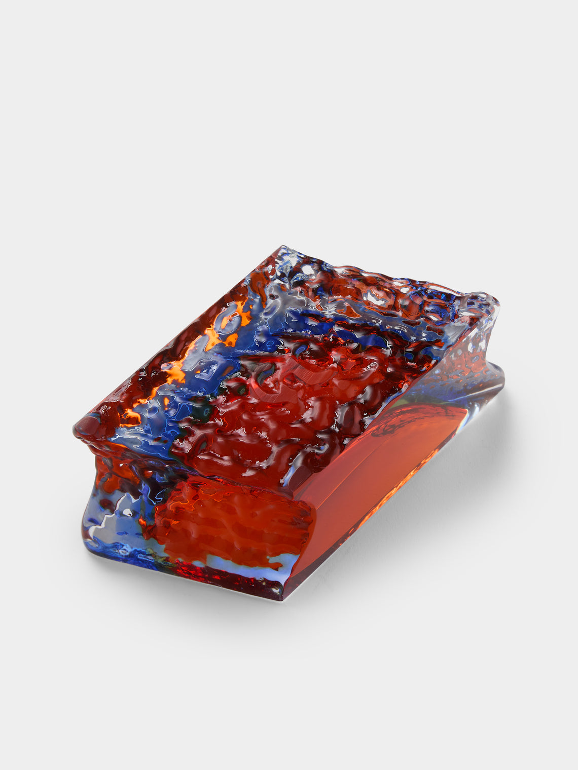 Antique and Vintage - 1970s Seguso Murano Glass Ashtray - Blue - ABASK