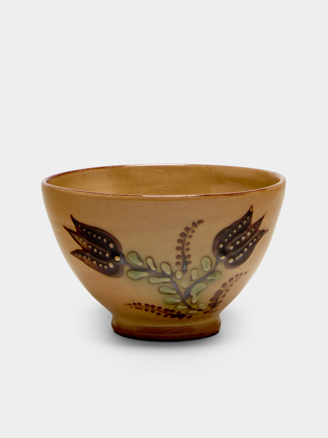 Poterie d’Évires - Flowers Hand-Painted Ceramic Petite Bowls (Set of 6) - Cream - ABASK