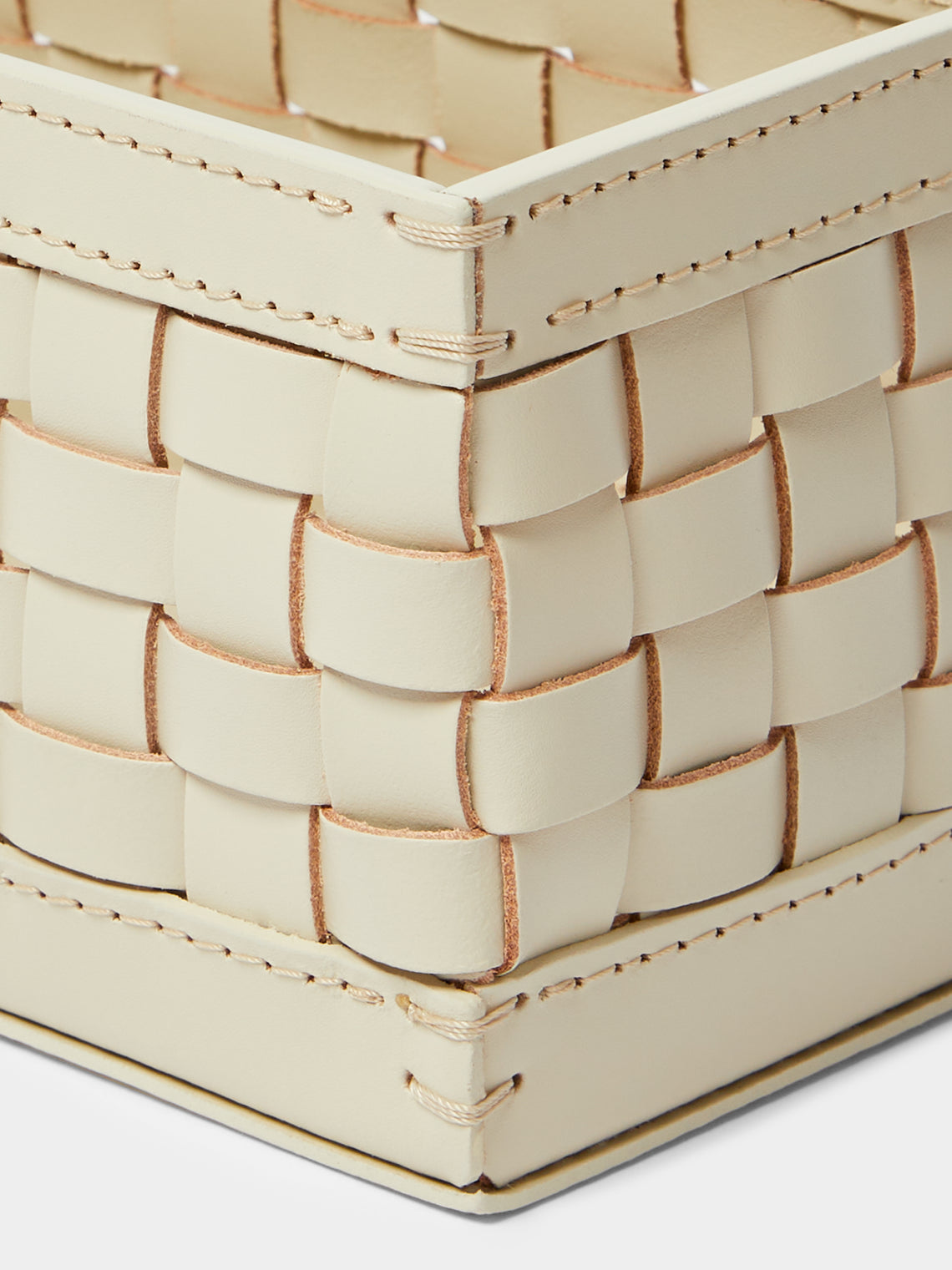 Riviere - Barcelona Water-Resistant Leather High Basket - White - ABASK