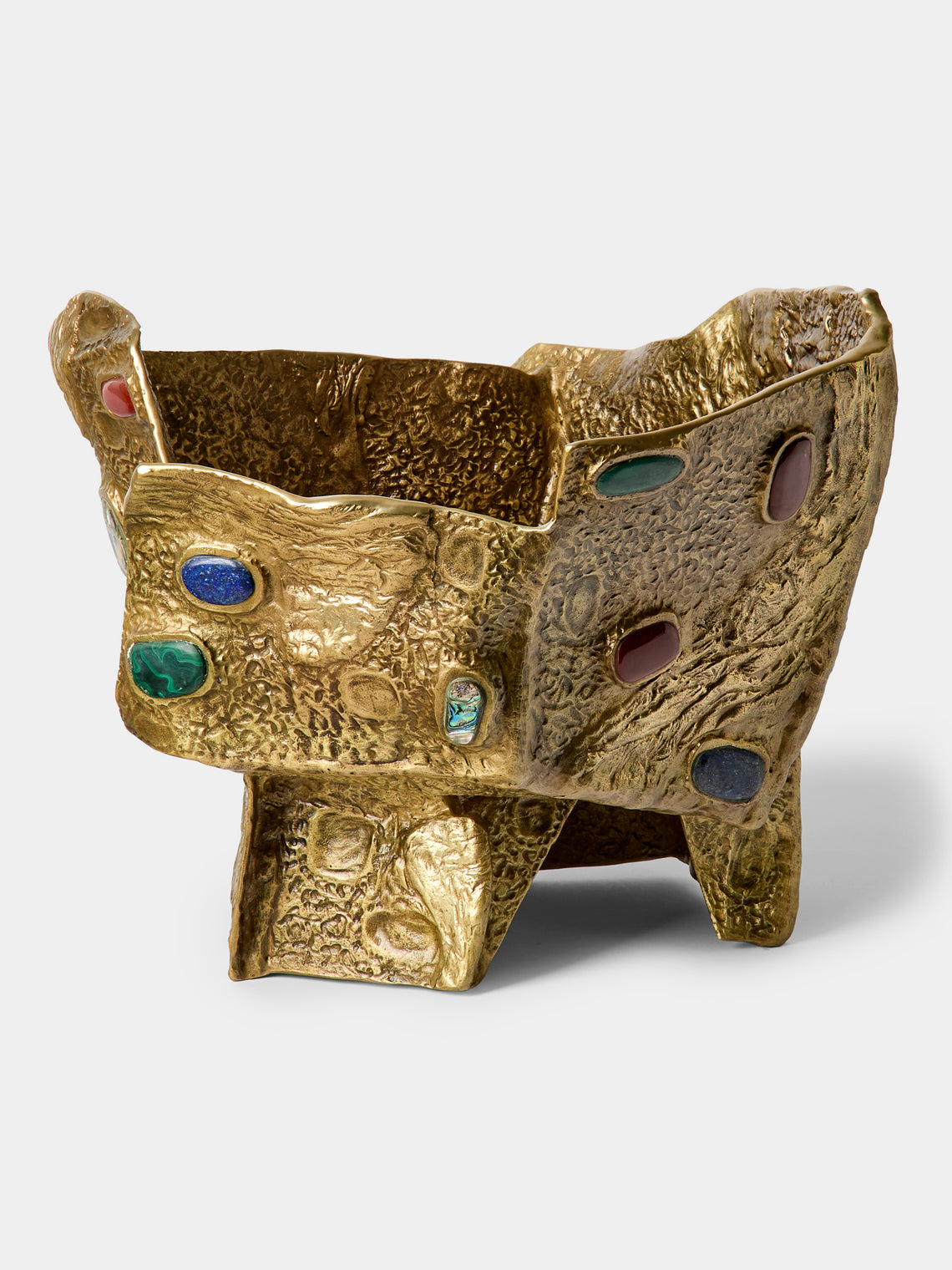 Viya - Tutti Frutti Brass Champagne Bucket - Gold - ABASK - 