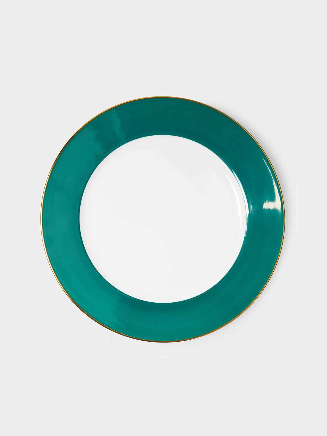 Robert Haviland & C. Parlon - Coco Hand-Painted Porcelain Charger Plates – 12in/30cm (Set of 2) - Green - ABASK- 