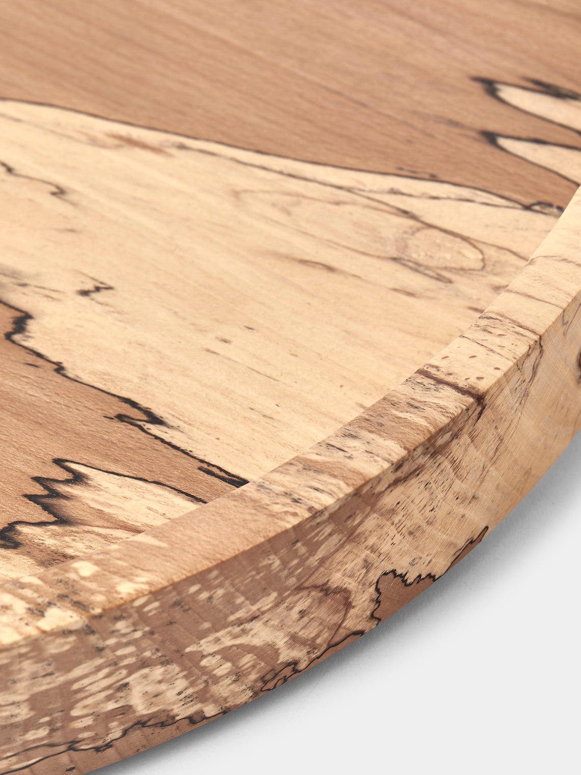 Bird & Branch - Spalted Beech Wood Service Tray (17.5in/44cm) - Natural - ABASK