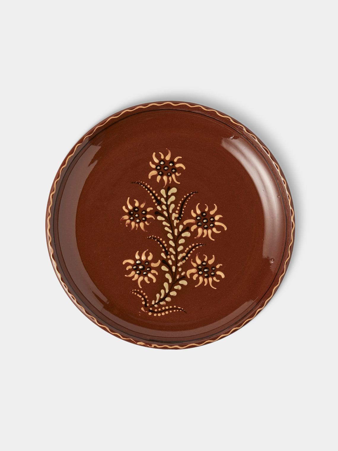 Poterie d’Évires - Flowers Hand-Painted Ceramic Plates – 8in/20cm (Set of 6) - Multiple - ABASK
