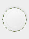 Atelier Soleil - Combed Edge Hand-Painted Ceramic Charger Plates (Set of 4) -  - ABASK - 