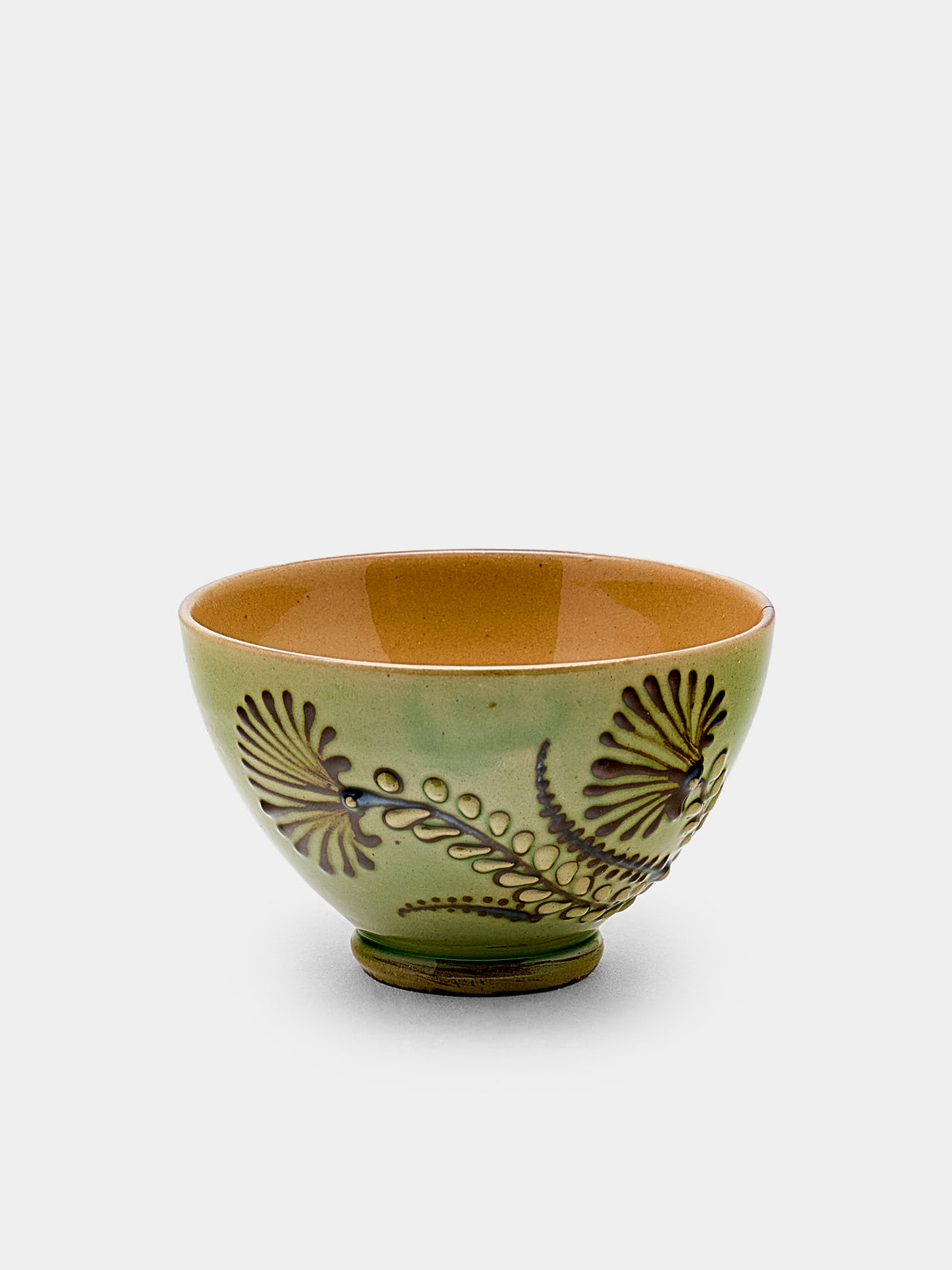 Poterie d’Évires - Flowers Hand-Painted Ceramic Petit Bowls (Set of 6) - Green - ABASK