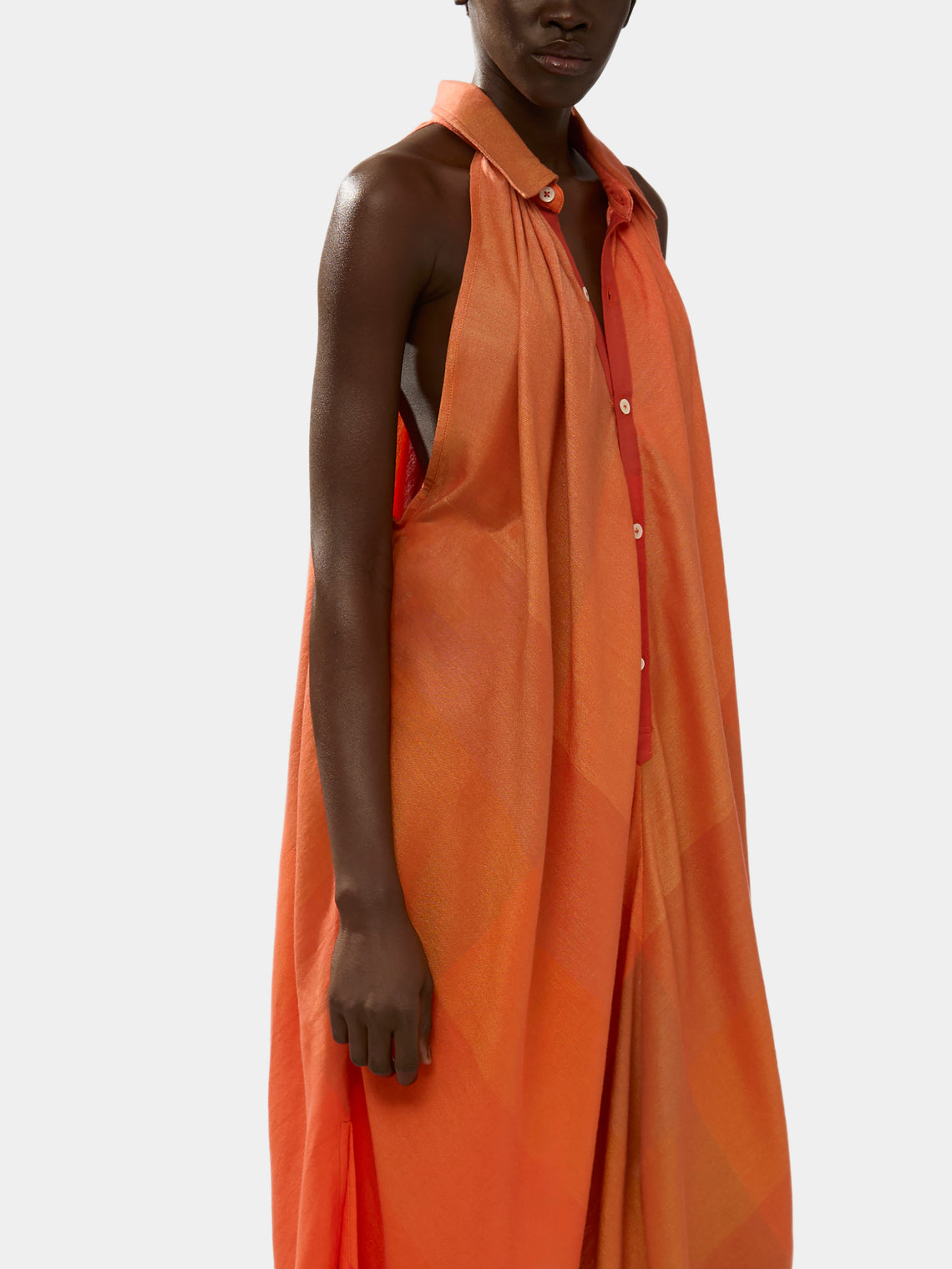 The Collared Halter Dress | Size: S