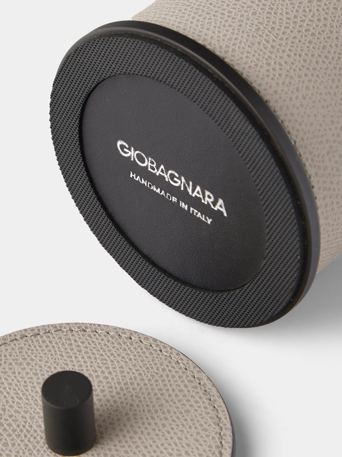 Giobagnara - Positano Leather Small Box - Light Gray - ABASK