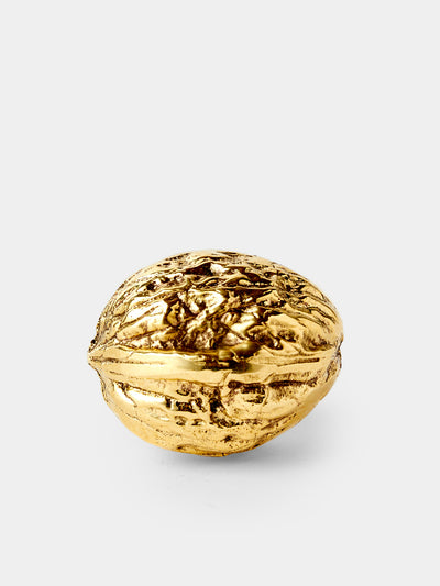 Carl Auböck - Walnut Brass Paperweight - Gold - ABASK - 