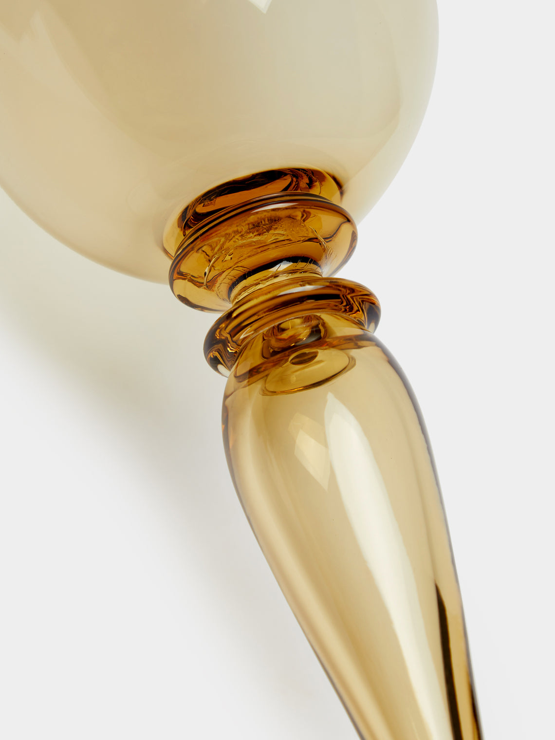 Yali Glass - Roma Hand-Blown Murano Red Wine Glasses (Set of 2) - Yellow - ABASK