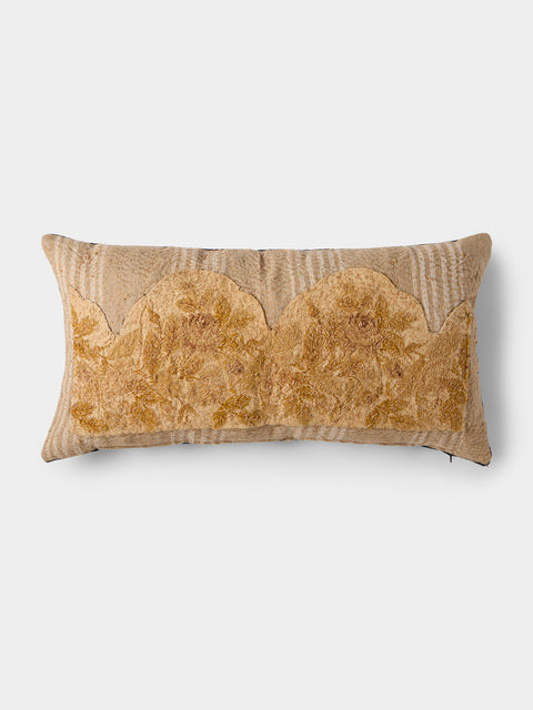 By Walid - 18th-Century French Aubusson Tapestry Wool and Linen Cushion (27.5in/70cm) - Multiple - ABASK - 