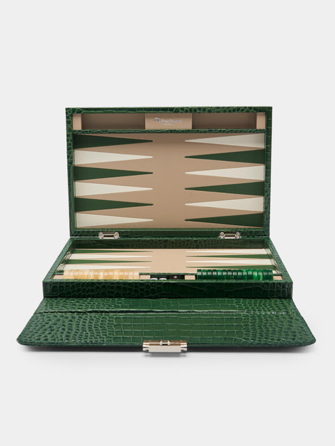 Renzo Romagnoli - Leather Travel Backgammon Set -  - ABASK 