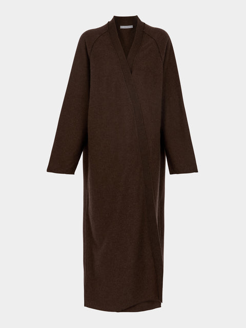 Dusan - Cashmere Long Cardigan | One Size - Brown - ABASK - 