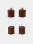 Giobagnara - Otello Leather Salt and Pepper Mills (Set of 2) - Brown - ABASK - 