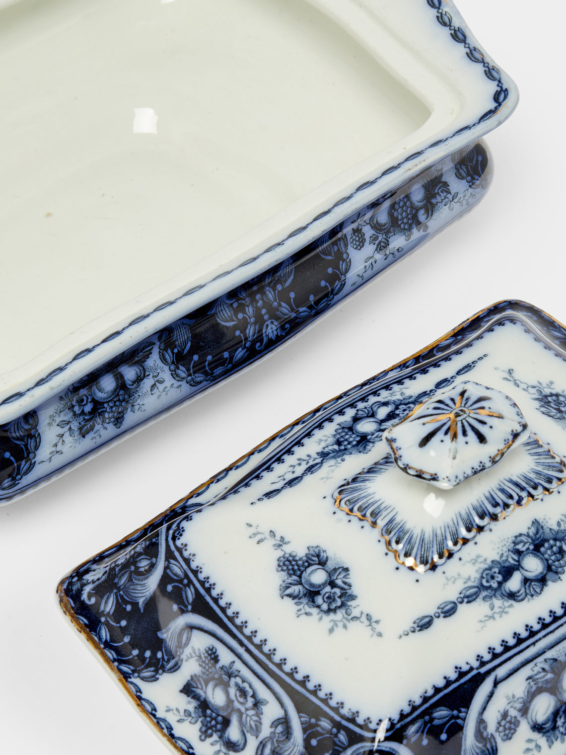 Antique and Vintage - 1900s Hand-Painted Ceramic Tureen -  - ABASK