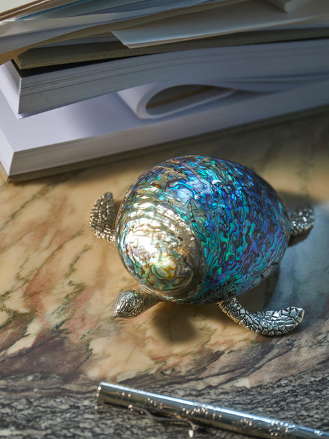 Objet Luxe - Georgina Silver-Plated and Shell Paperweight -  - ABASK