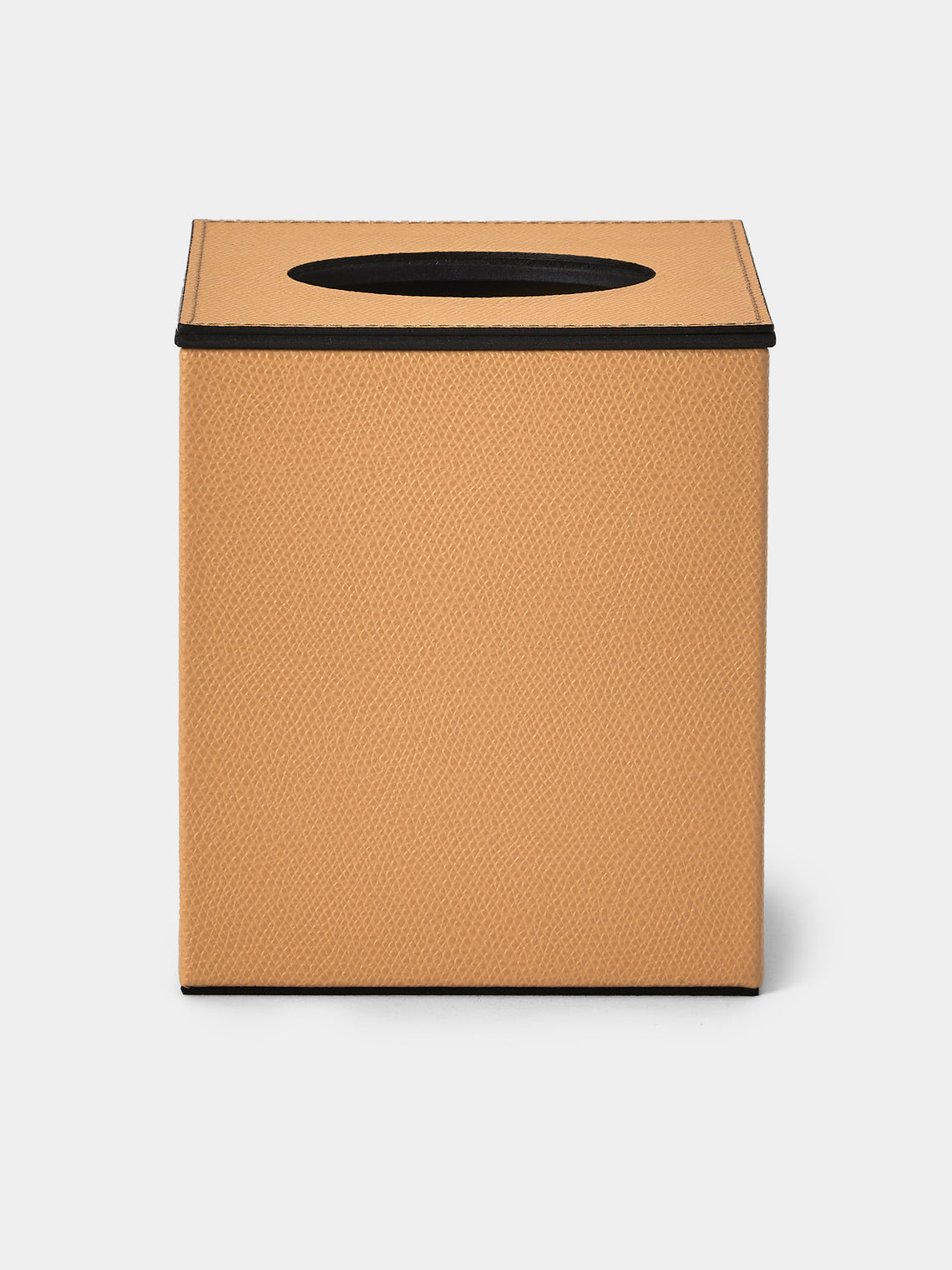 Pinetti - Leather Magnetic Tissue Box - Beige - ABASK - 