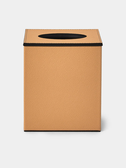 Pinetti - Leather Magnetic Tissue Box - Beige - ABASK - 