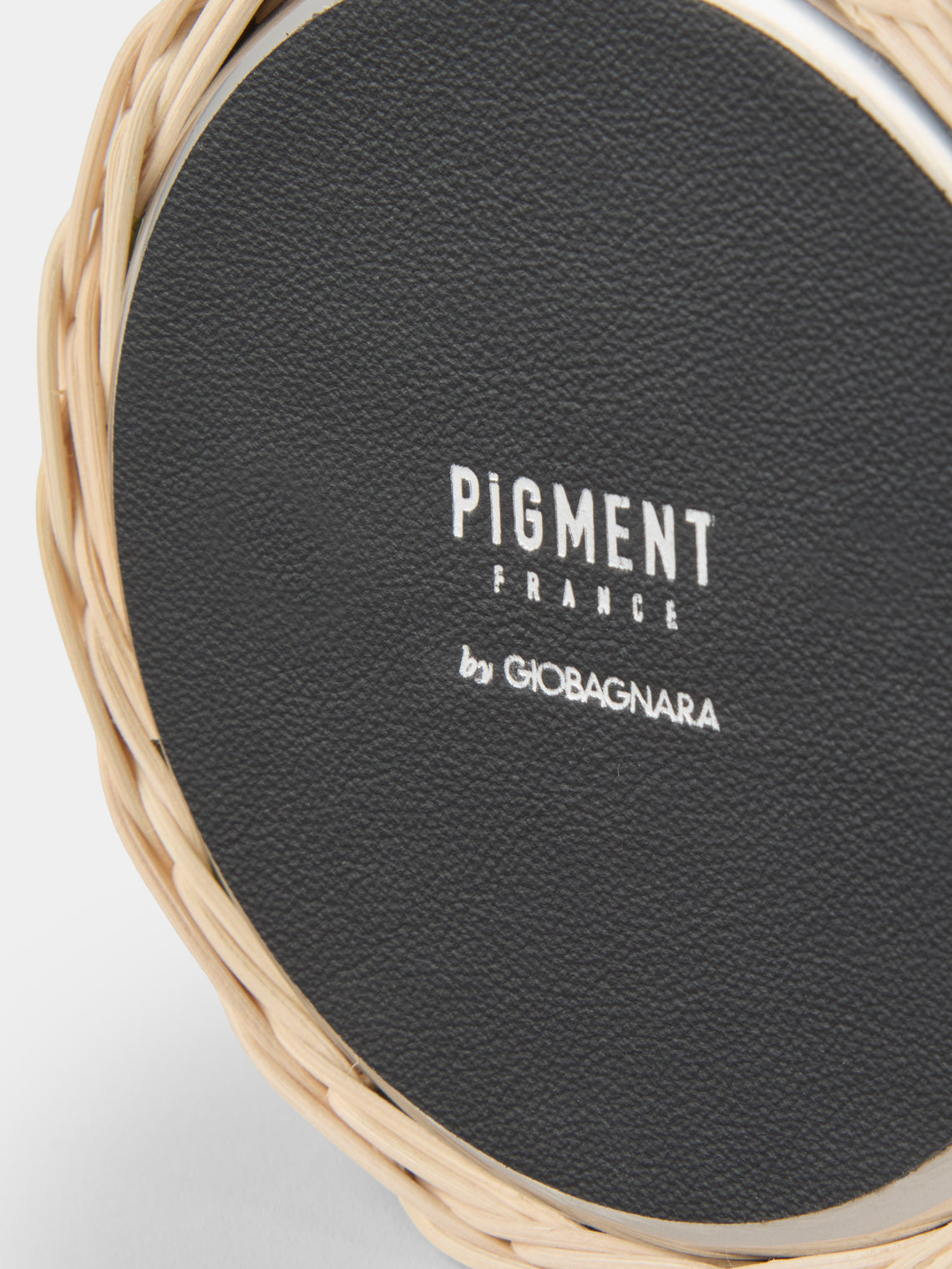 Pigment France - Menton Leather and Rattan Bottle Cooler - Green - ABASK