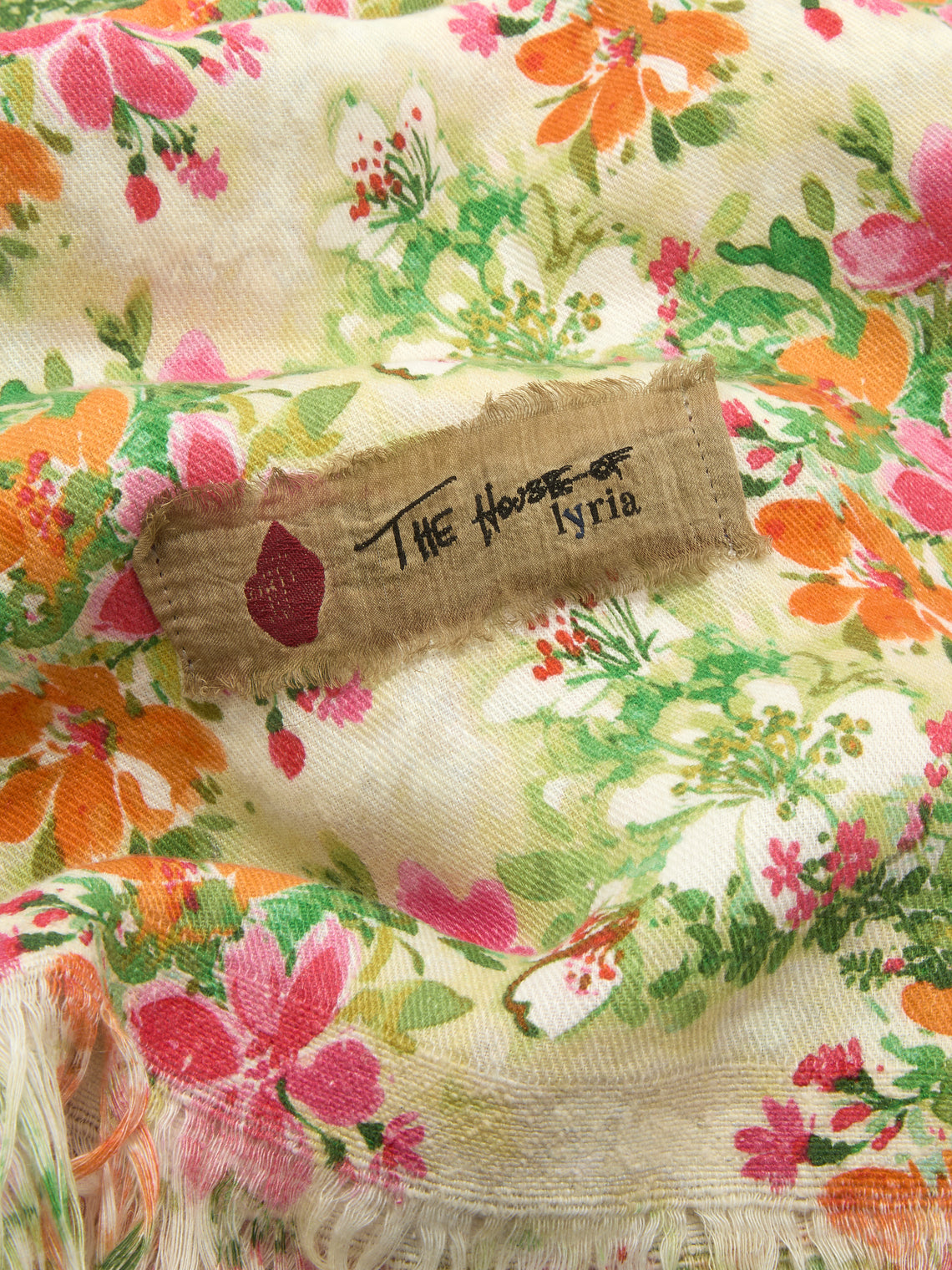 The House of Lyria - Floral Linen Rectangular Tablecloth (137.5in/3.5m) - Multiple - ABASK