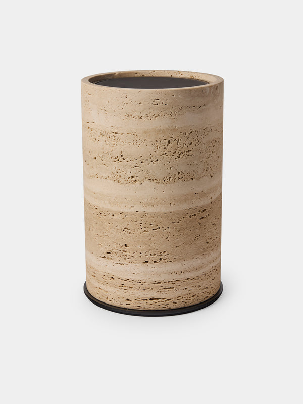 Giobagnara - Positano Marble Wastepaper Bin - Beige - ABASK - 