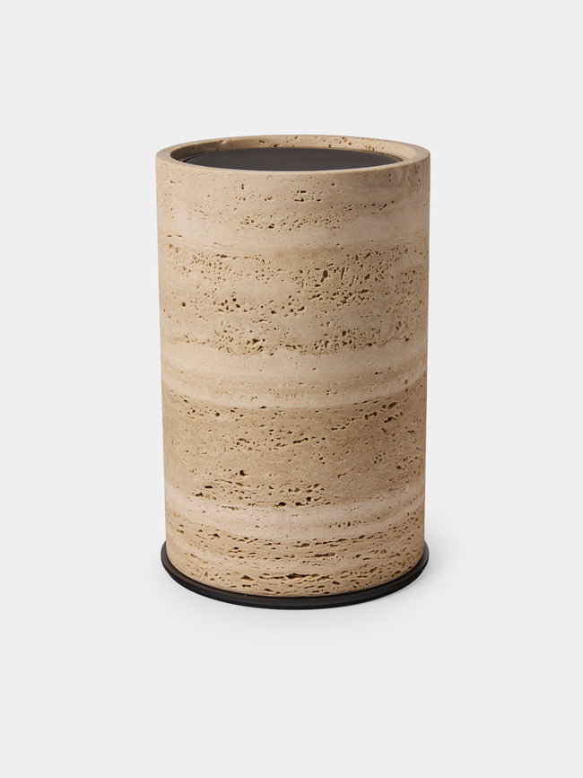 Giobagnara - Positano Marble Wastepaper Bin - Beige - ABASK - 