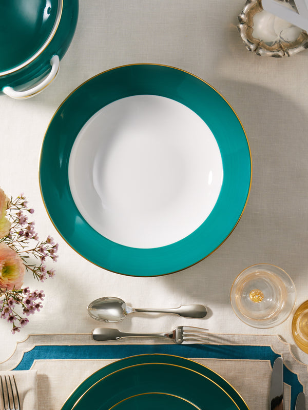 Coco Hand-Painted Porcelain Vegetable Serving Dish