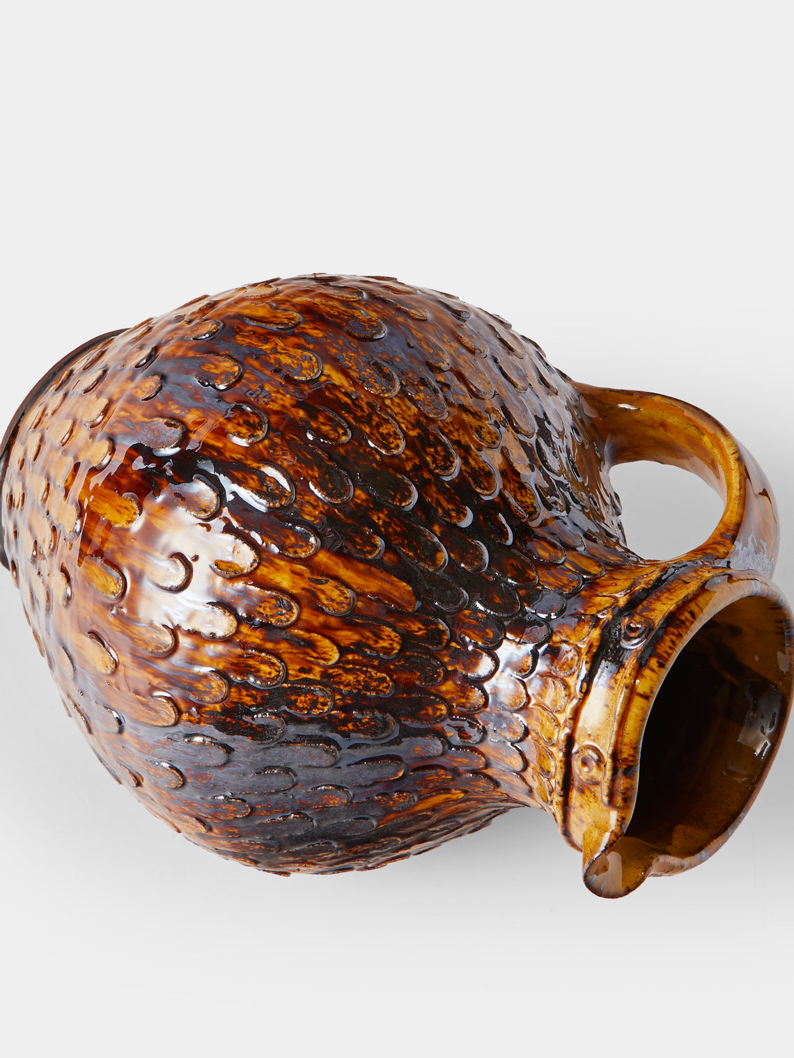 Fitch & McAndrew - Pellet Slipware Jug - Brown - ABASK