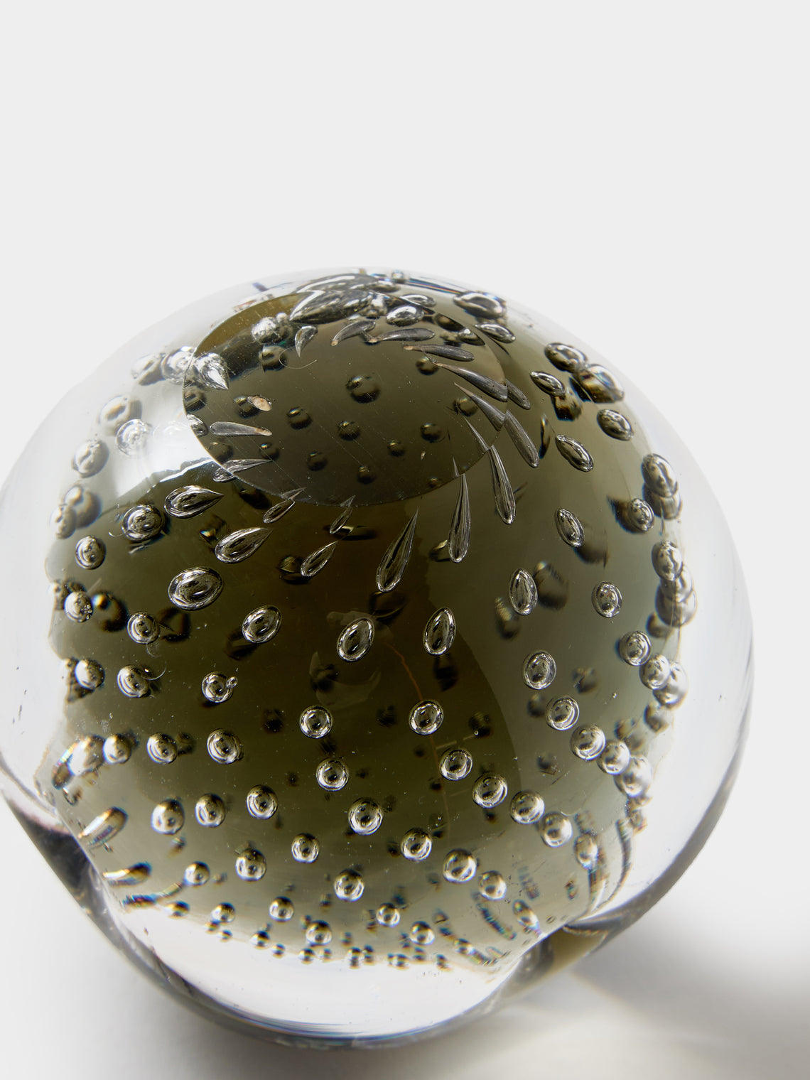 Antique and Vintage - Mid-Century Murano Glass Paperweight - Black - ABASK