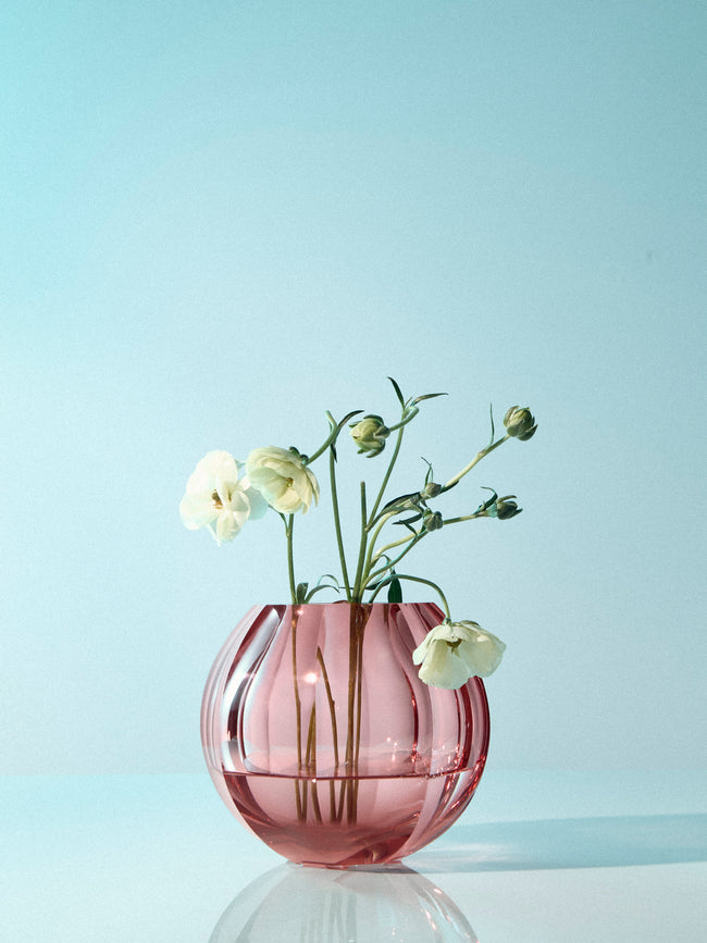 Moser - Beauty Hand-Blown Crystal Vase (5.5in/14cm) - Pink - ABASK